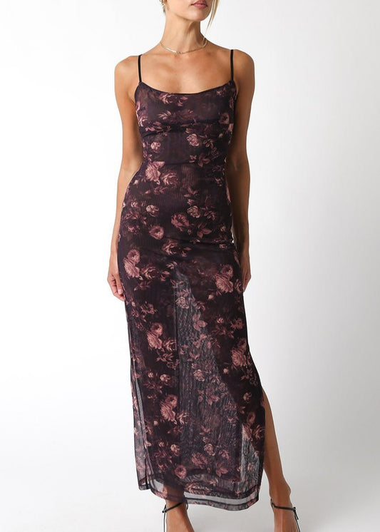 Mesh Floral Maxi