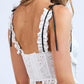 Eyelet Bow Detail Corset Top