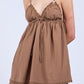 Brown Babydoll Dress