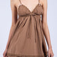 Brown Babydoll Dress