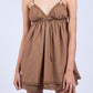 Brown Babydoll Dress