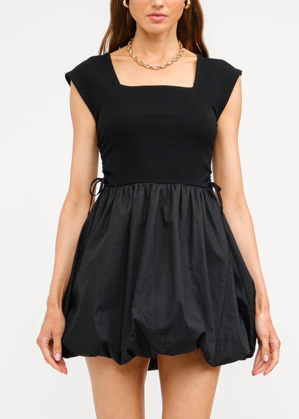 Square Neck Bubble Dress