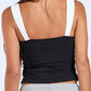 Cropped Contrast Tank