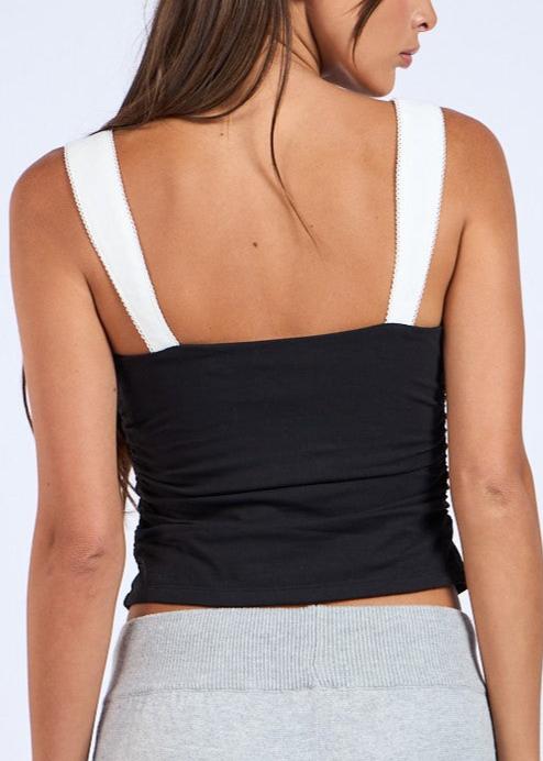 Cropped Contrast Tank