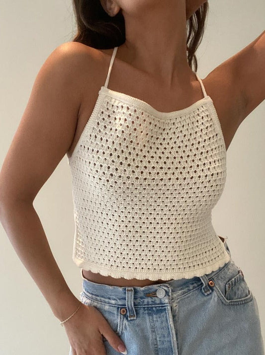 Open Back Crochet Halter