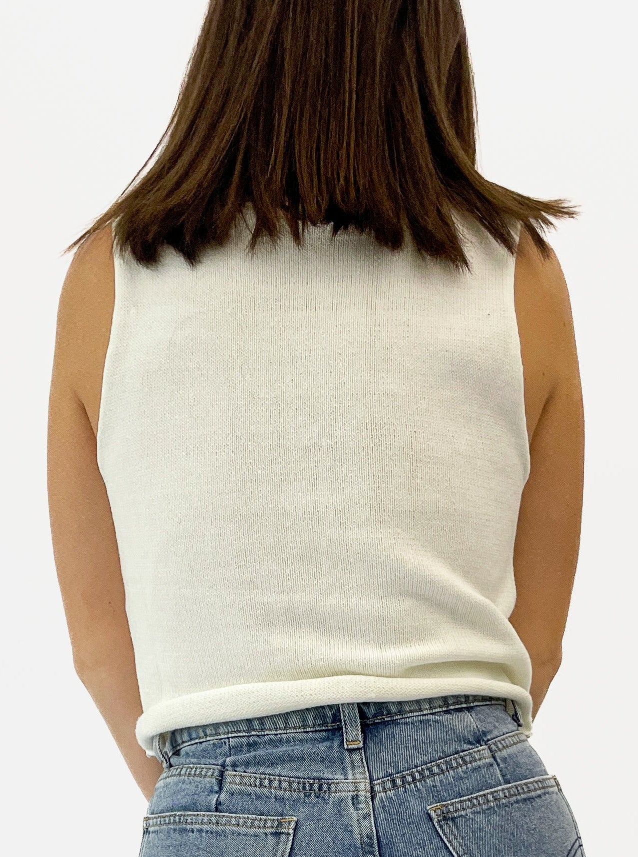 Sleeveless Sweater Tank