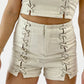 Lace Up Shorts