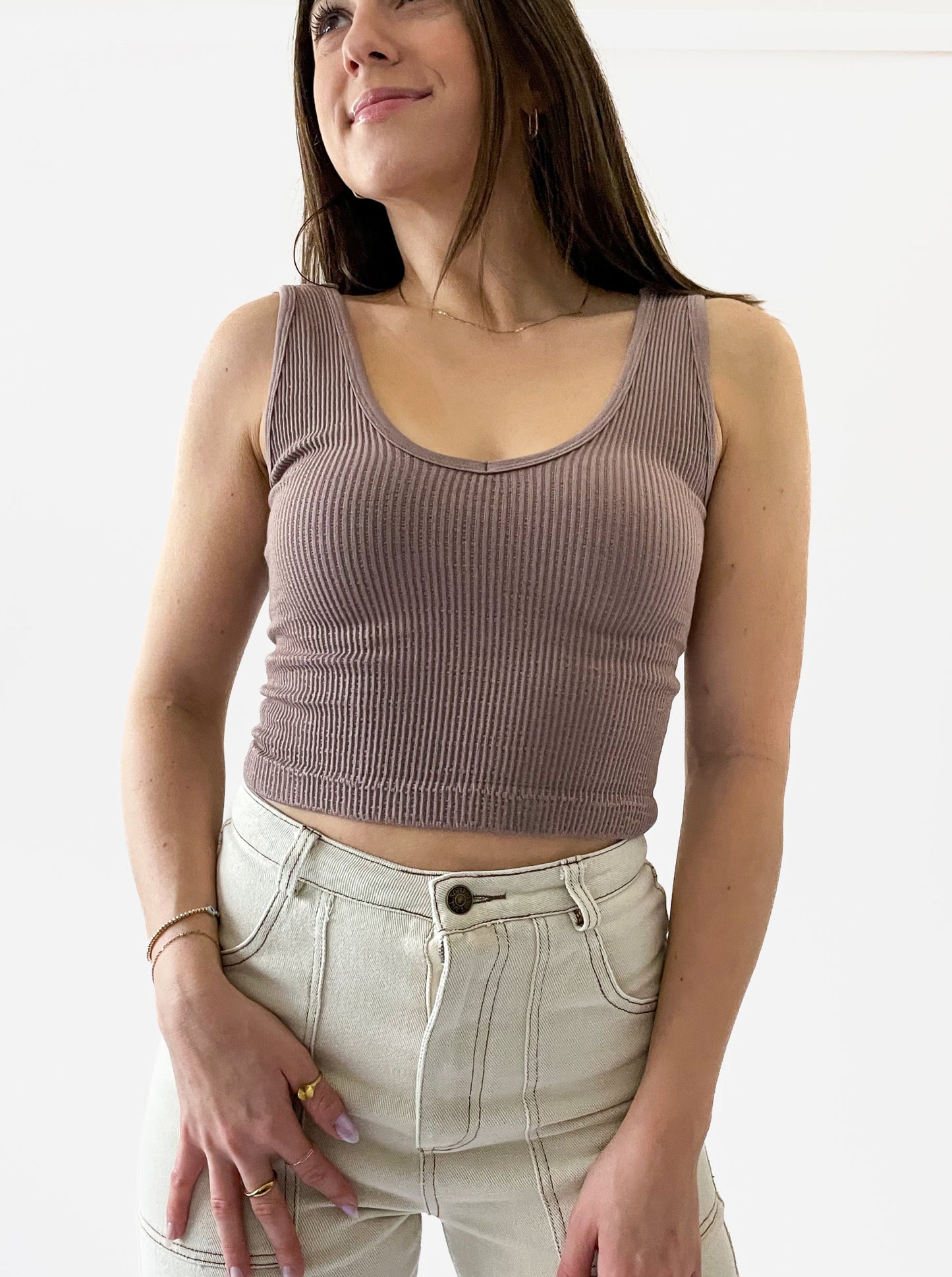 Seamless V-Neck Tank