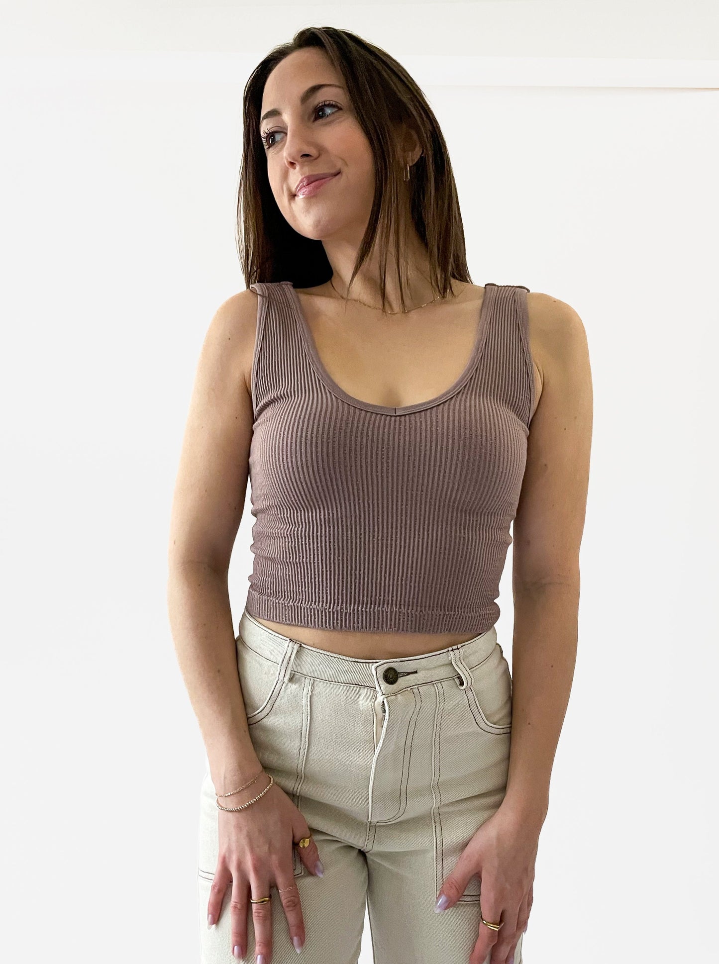 Seamless V-Neck Tank