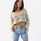 Crop Crochet Sweater