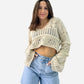 Crop Crochet Sweater