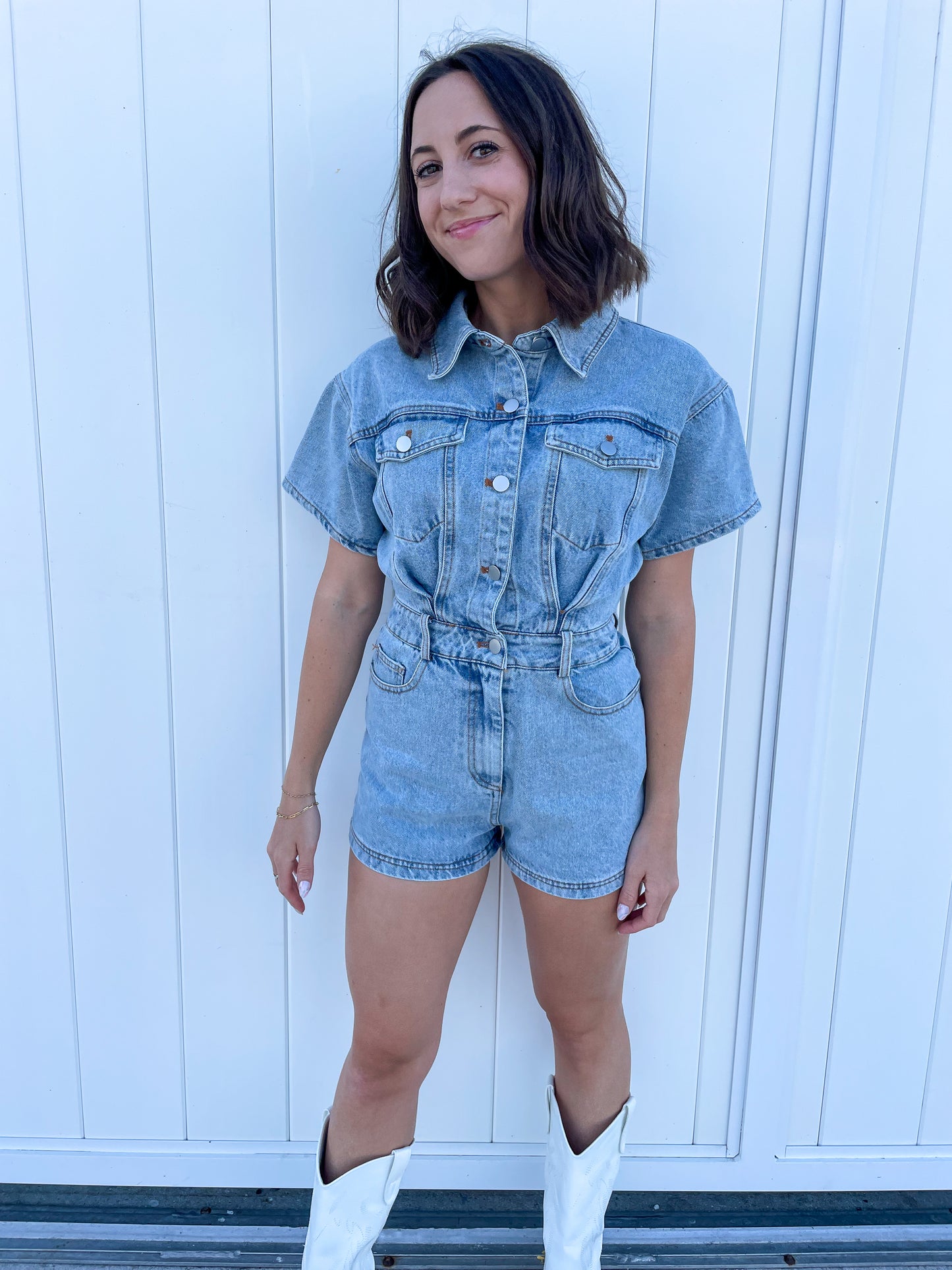 Nashville Denim Romper