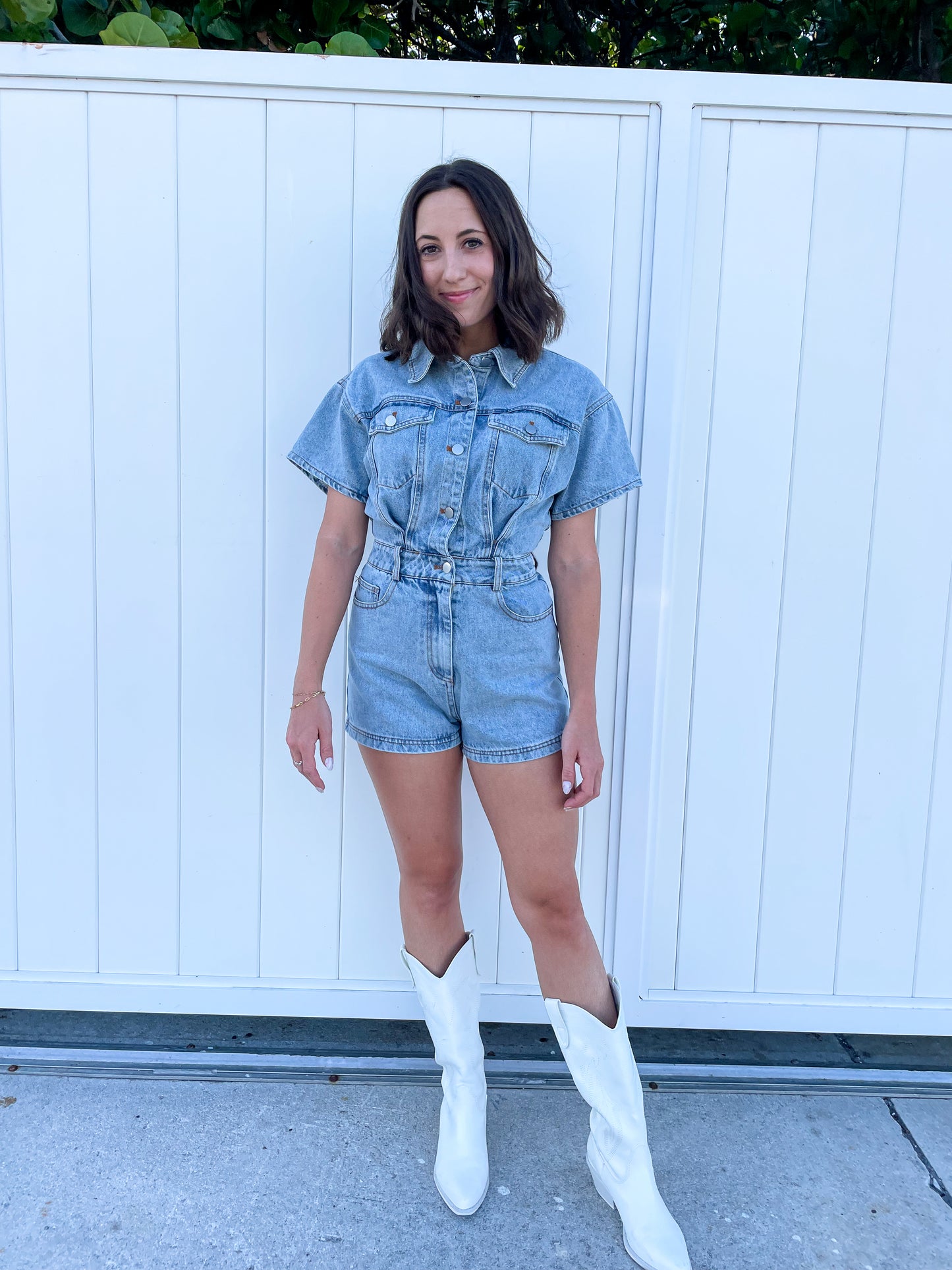 Nashville Denim Romper