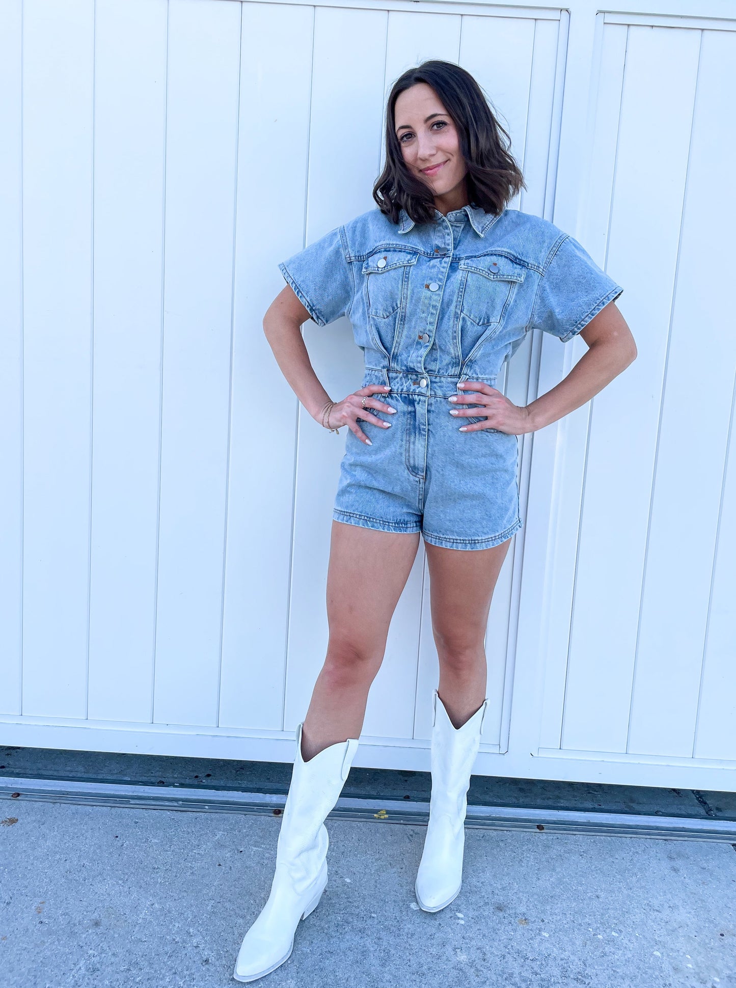 Nashville Denim Romper