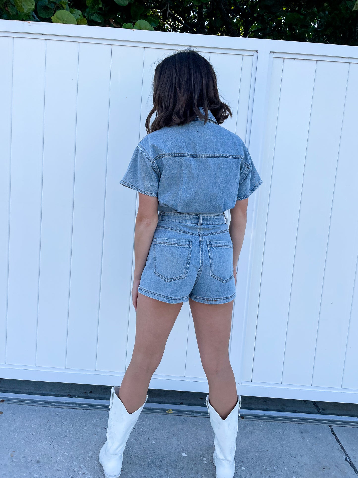 Nashville Denim Romper