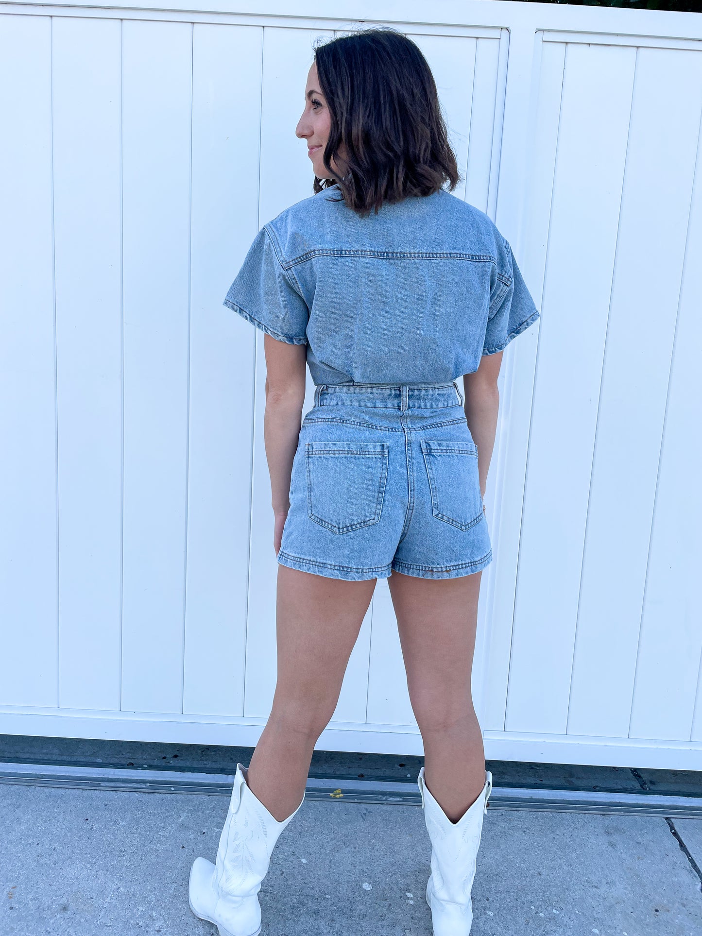 Nashville Denim Romper