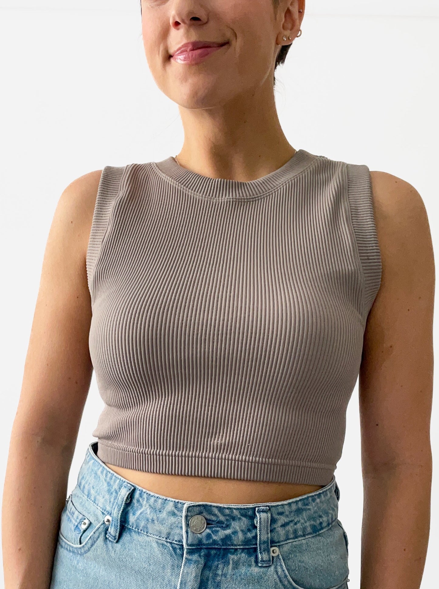 Taupe Seamless Tank