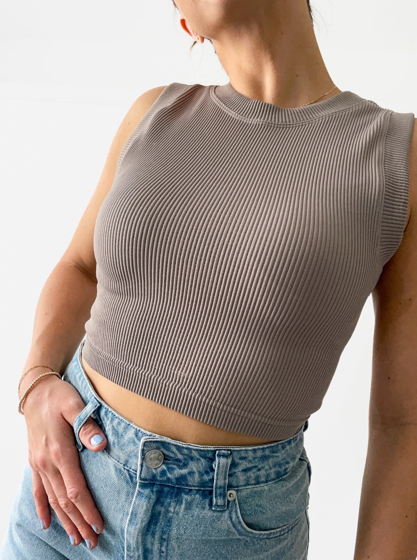 Taupe Seamless Tank