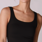 Black Seamless Crop Tank