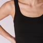 Black Seamless Crop Tank