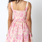 Pink Floral Corset Dress