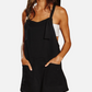 Black French Terry Romper