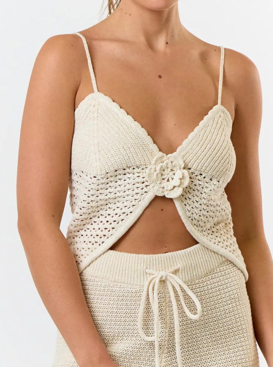 Shimmer Crochet Tank