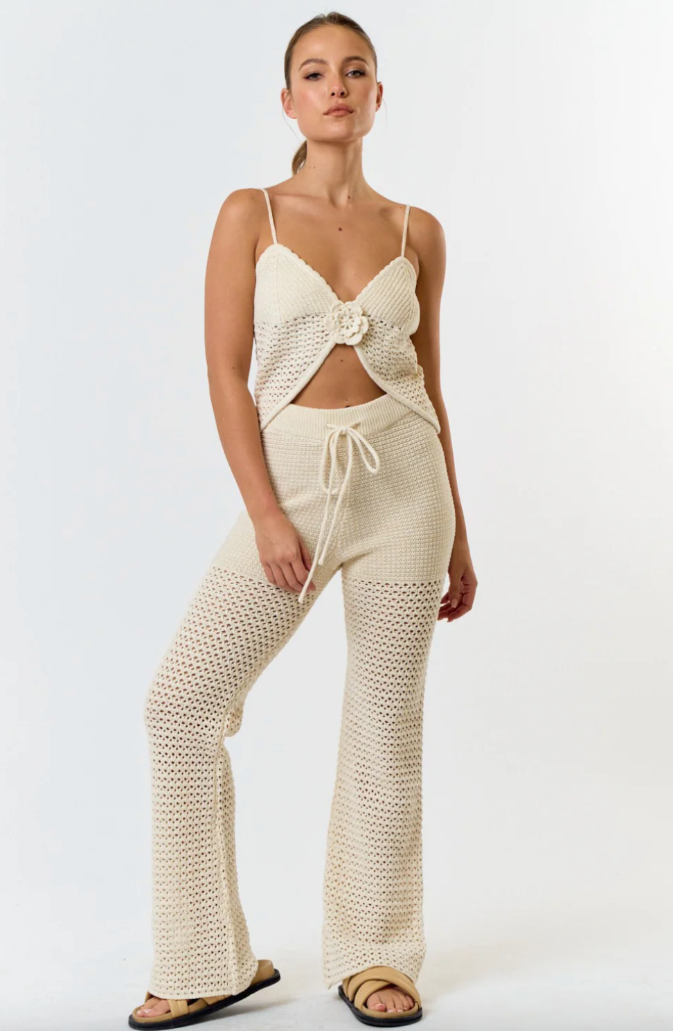 Shimmer Crochet Pants