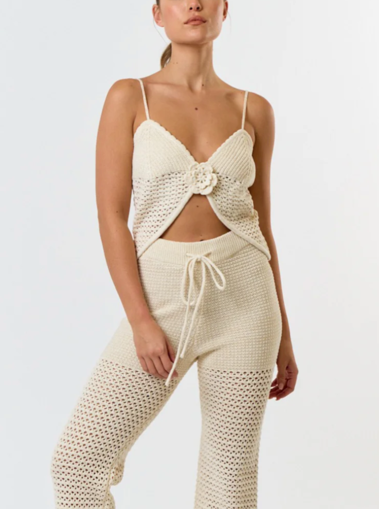 Shimmer Crochet Tank