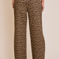 Wide Leg Leopard Jeans