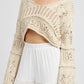 Crop Crochet Sweater