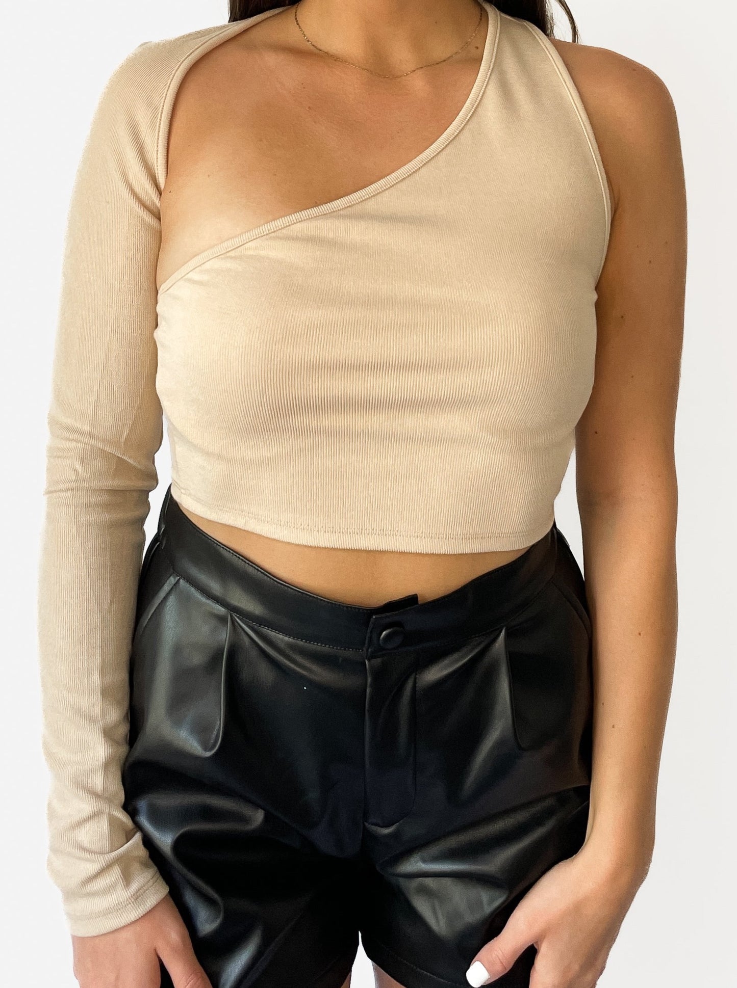 Asymmetrical Long Sleeve Top